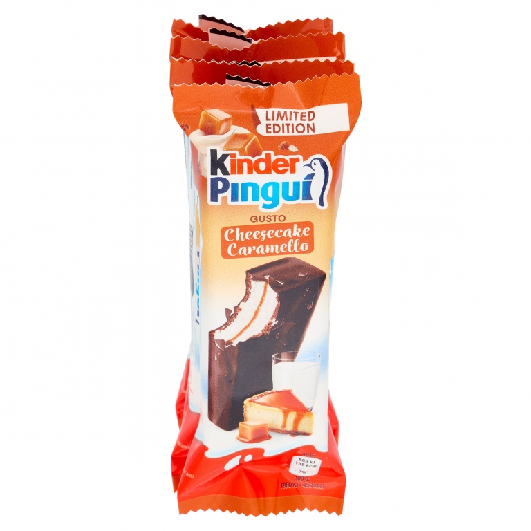 FERRERO KINDER PINGUI CARAMEL CHEESECAKE T4X9