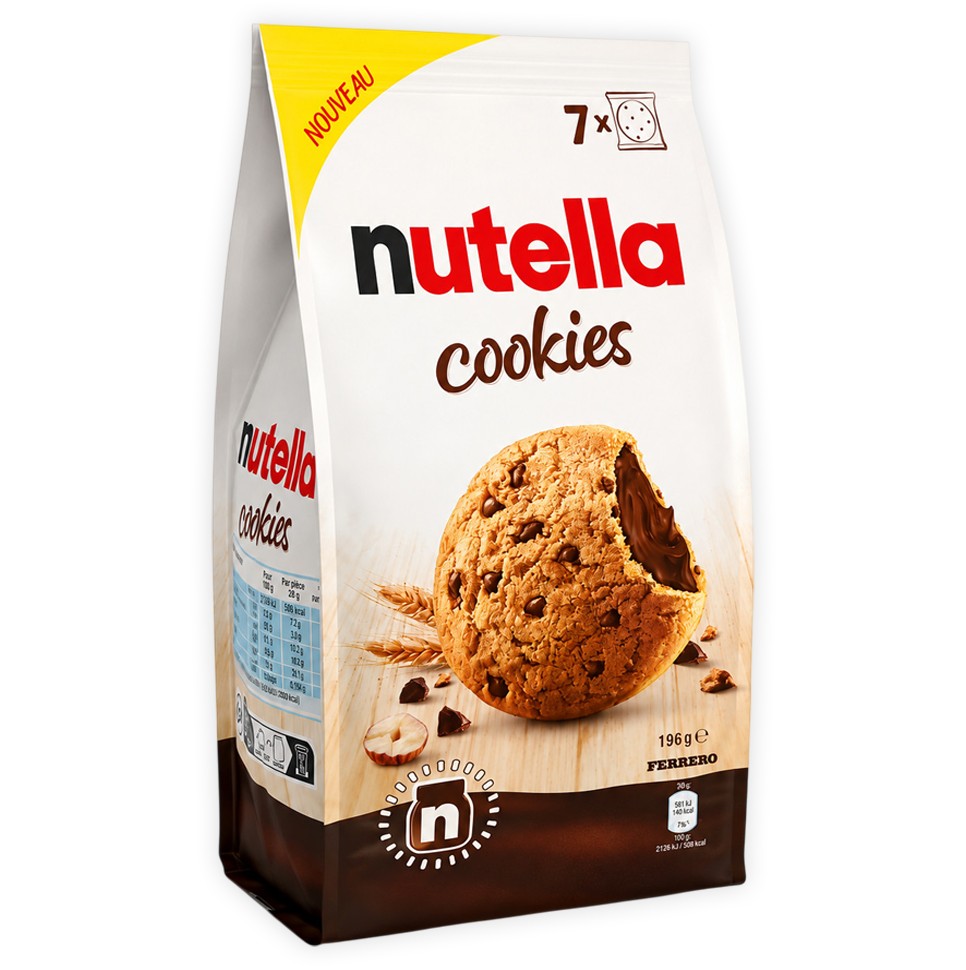 FERRERO NUTELLA COOKIES T7X10
