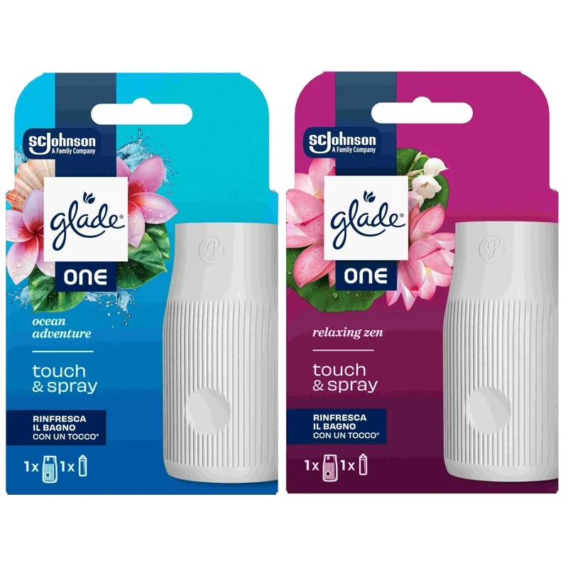 GLADE ONE TOUCH&SPRAY BASE + RIC.ASSORTITI