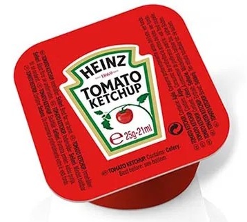 KETCHUP HEINZ VASCHETTA GR.25X100PZ