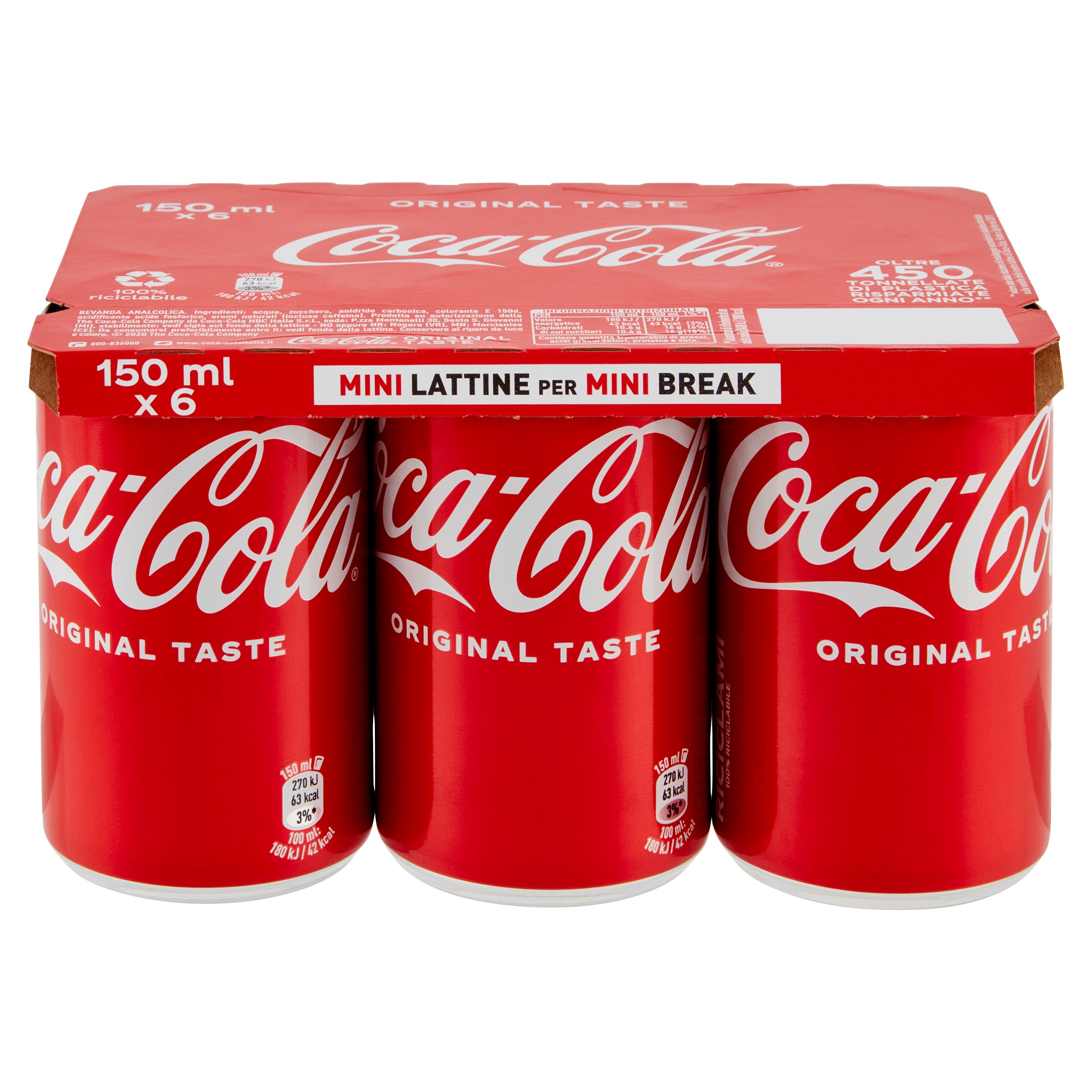 COCA COLA LATTINA MINICAN CL.15X6