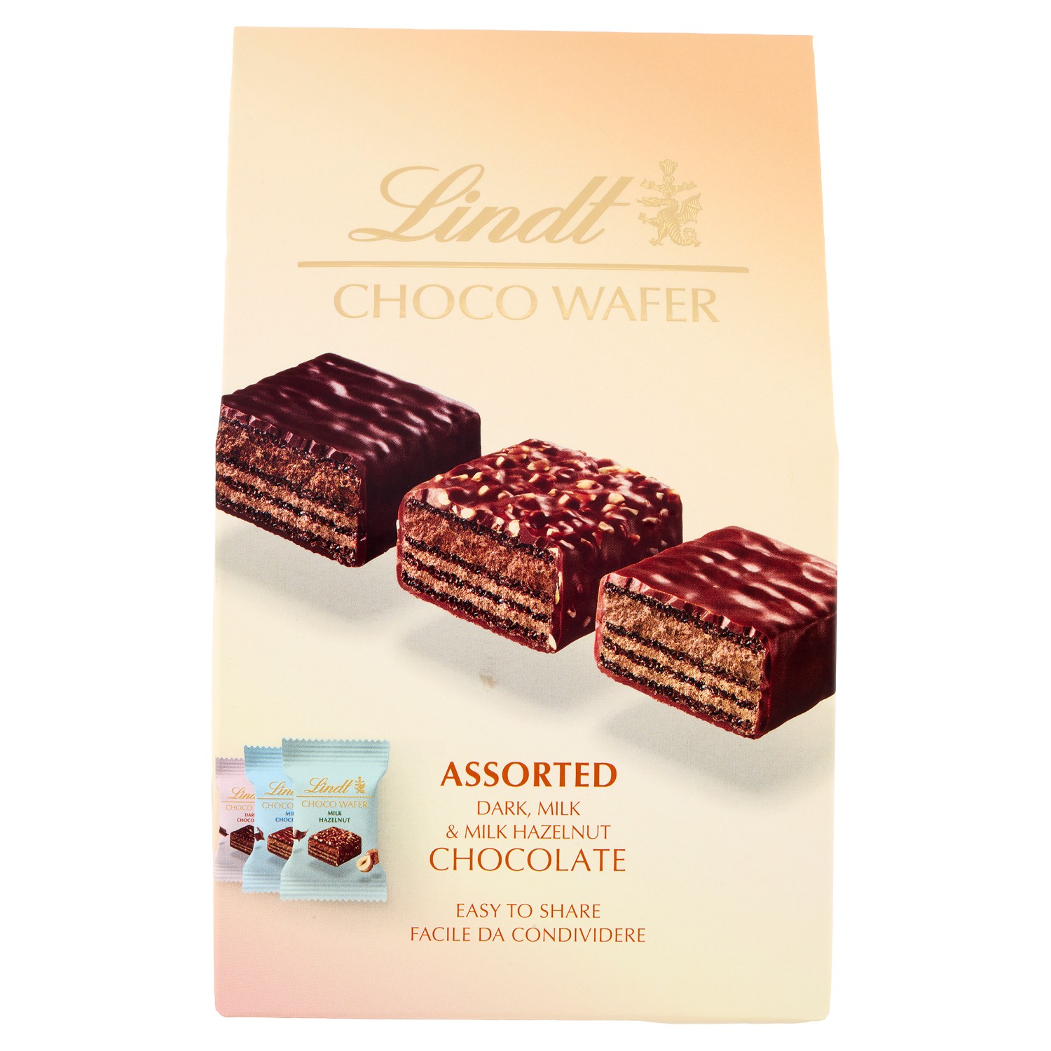 LINDT AST.CHOCO WAFER ASSORTITI GR.138