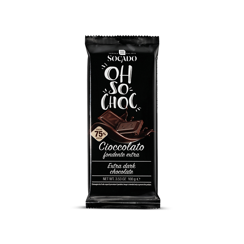 SOCADO TAV. EXTRA FONDENTE CACAO 75% GR.100