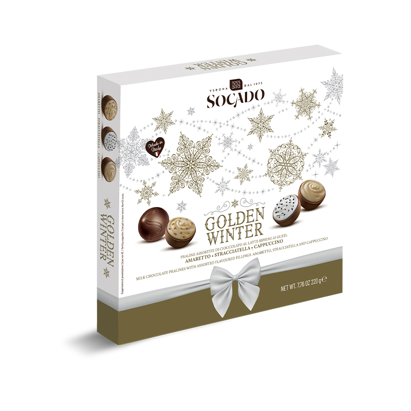 SOCADO PRALINE SCATOLA GOLDEN WINTER GR.220