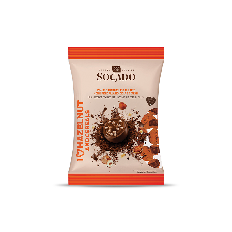 SOCADO PRALINE I LOVE NOCCIOLA E CEREALI GR.105