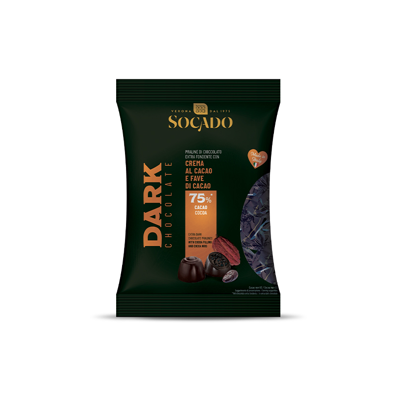 SOCADO PRALINE DARK E FAVE DI CACAO GR.156