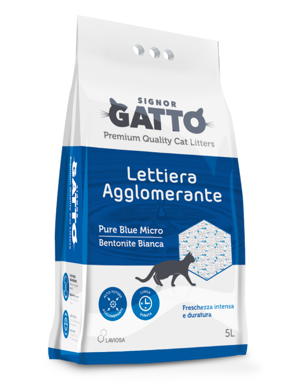 LETTIERA SIGNOR GATTO PURE BLUE AGGLOMERANTE LT.5
