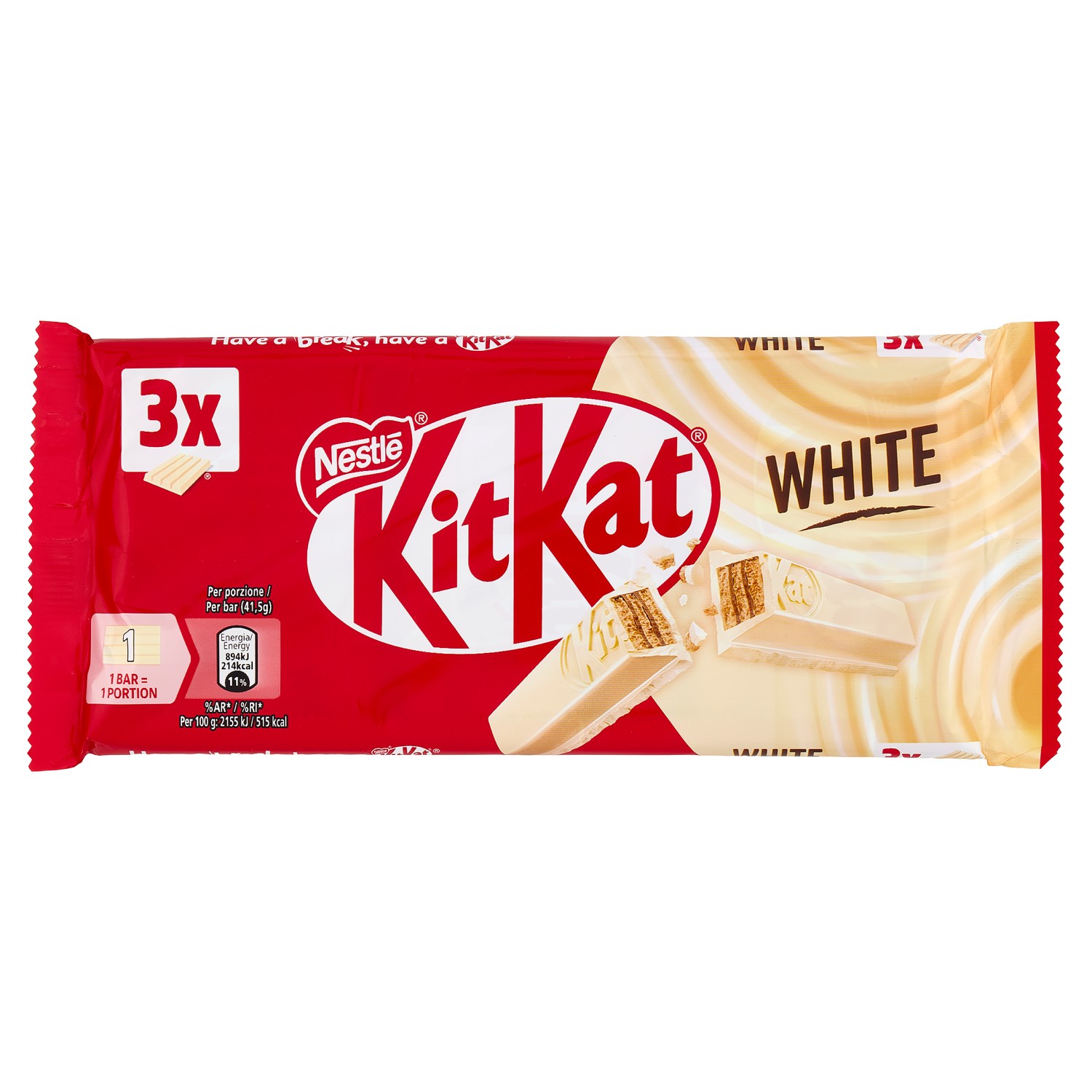 KIT KAT NESTLE' WHITE GR41,5X3 MULTIPACK