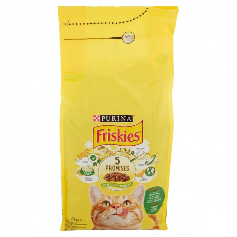 FRISKIES GATTO SECCO KG.2 CON/POL/VERD            
