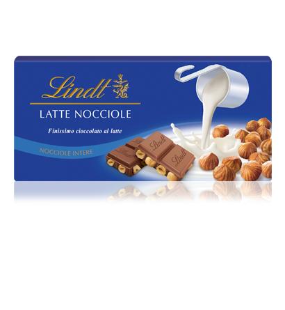 LINDT TAV.LATTE NOCCIOLE IGP GR.100