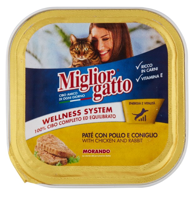 MORANDO GATTO GR.100 POLLO/CONIGLIO