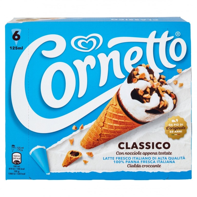 ALGIDA CORNETTO CLASSICO NEW X6 G450              