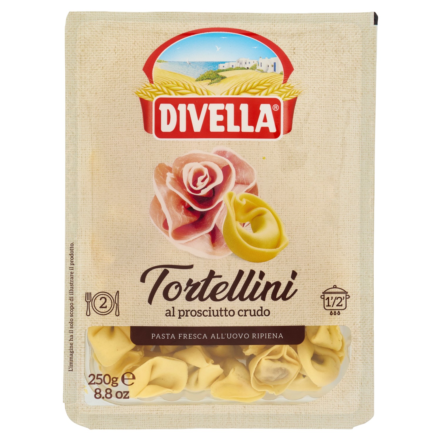 TORTELLINI FRESCHI DIVELLA AL CRUDO GR.250