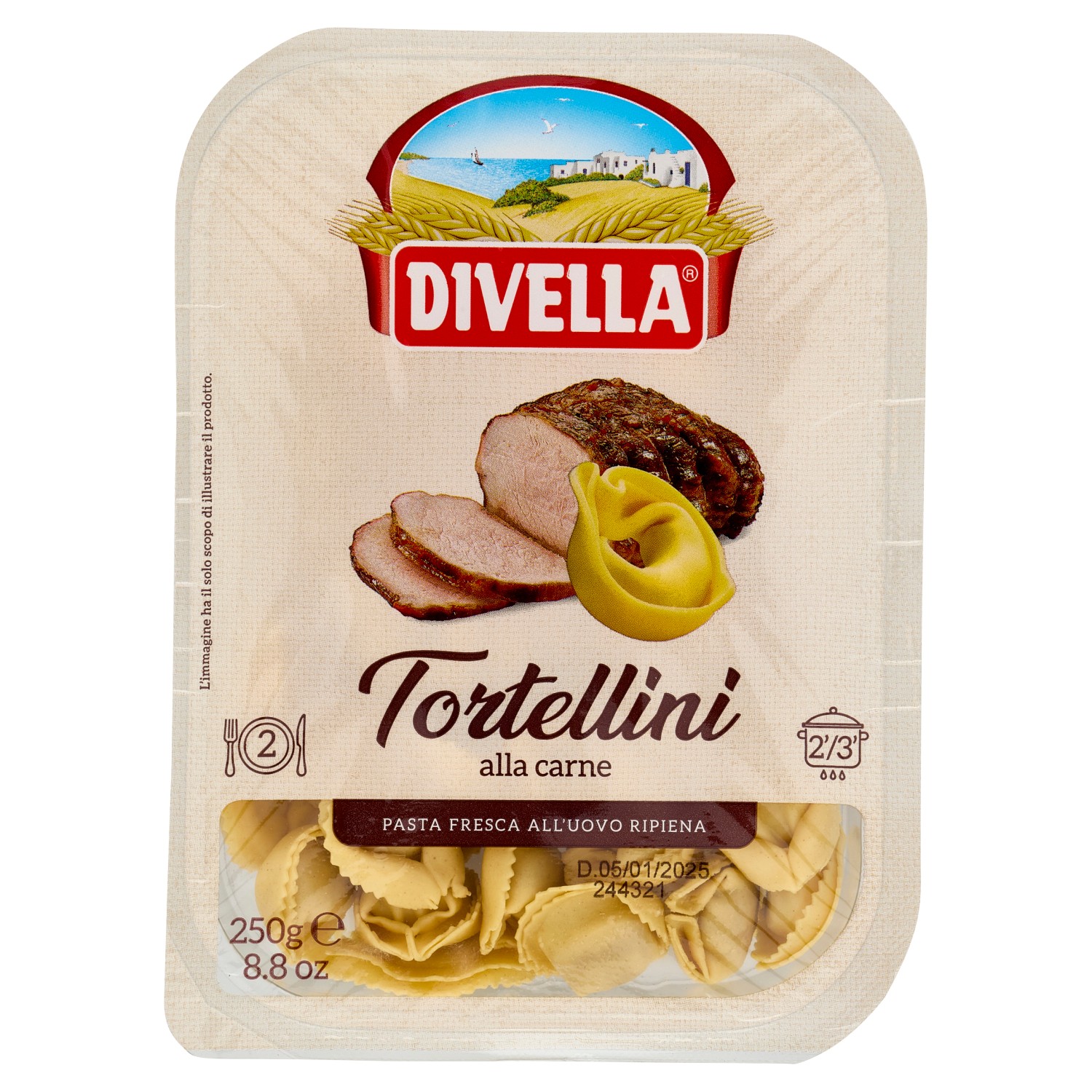 TORTELLINI FRESCHI DIVELLA ALLA CARNE GR.250
