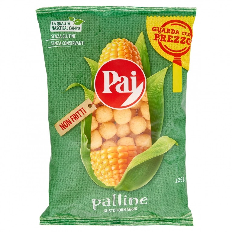 PATATINE PAI PALLINE GR. 125 TRASPARENTI          