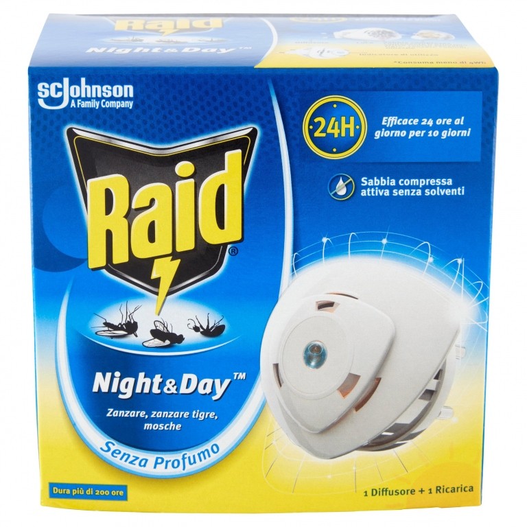 RAID NIGHT&DAY ZANZARE BASE+RICARICA              