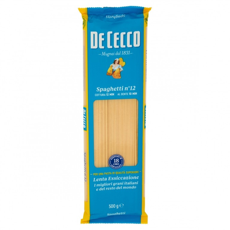 PASTA DE CECCO SPAGHETTI N.12 GR500