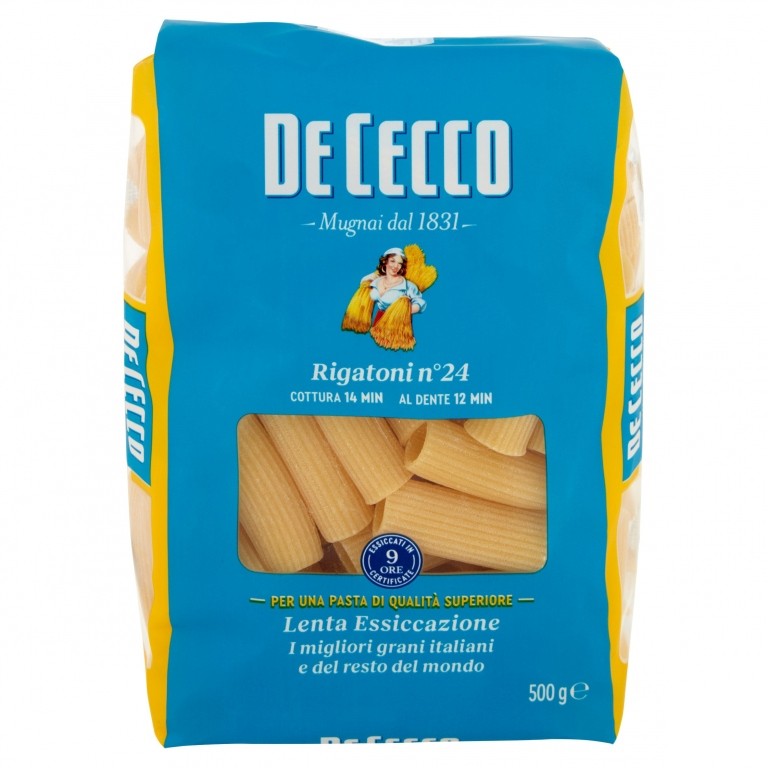 PASTA DE CECCO RIGATONI N.24 GR.500