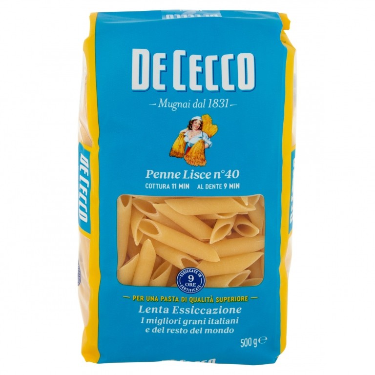 PASTA DE CECCO PENNE LISCE N.40 GR500