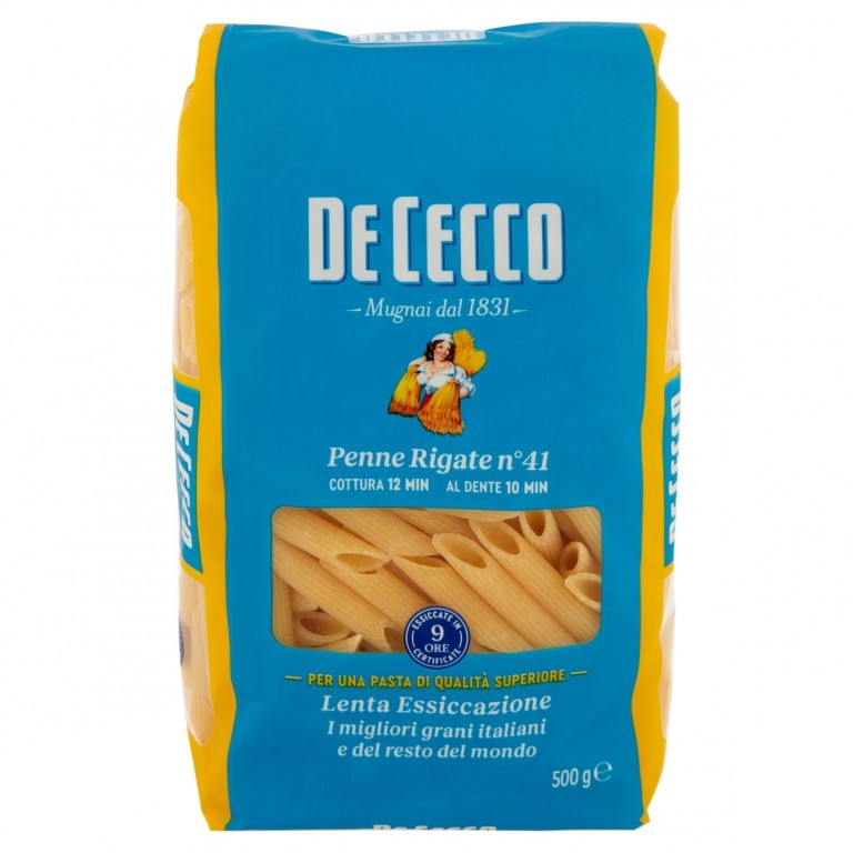 PASTA DE CECCO PENNE RIGATE N.41 GR500