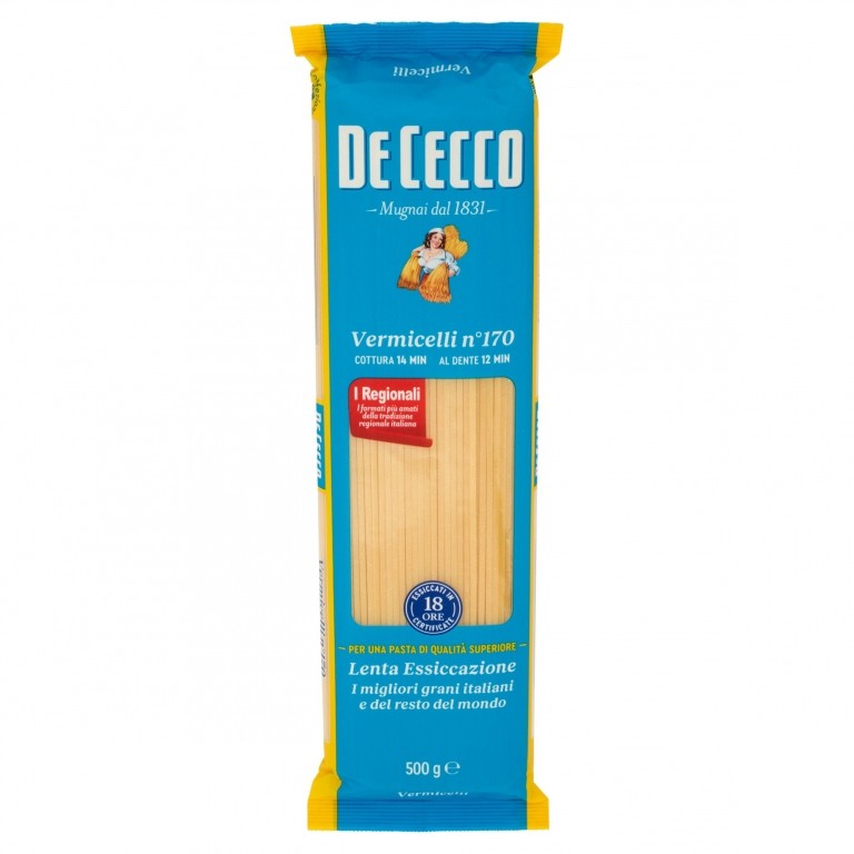PASTA DE CECCO VERMICELLI N.170 GR500