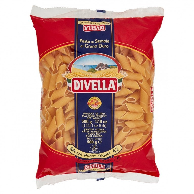 PASTA DIVELLA N.42 MEZZE PENNE RIG.GR500          