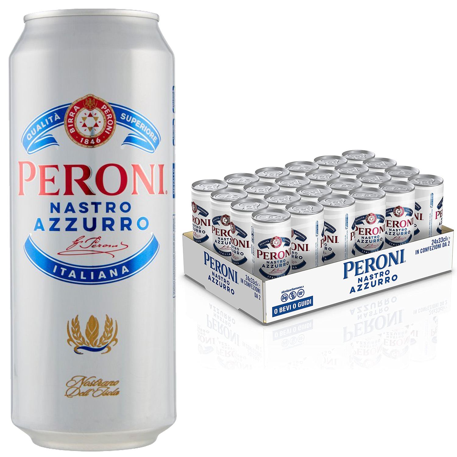 BIRRA NASTRO AZZURRO CL.33 LATTINA                