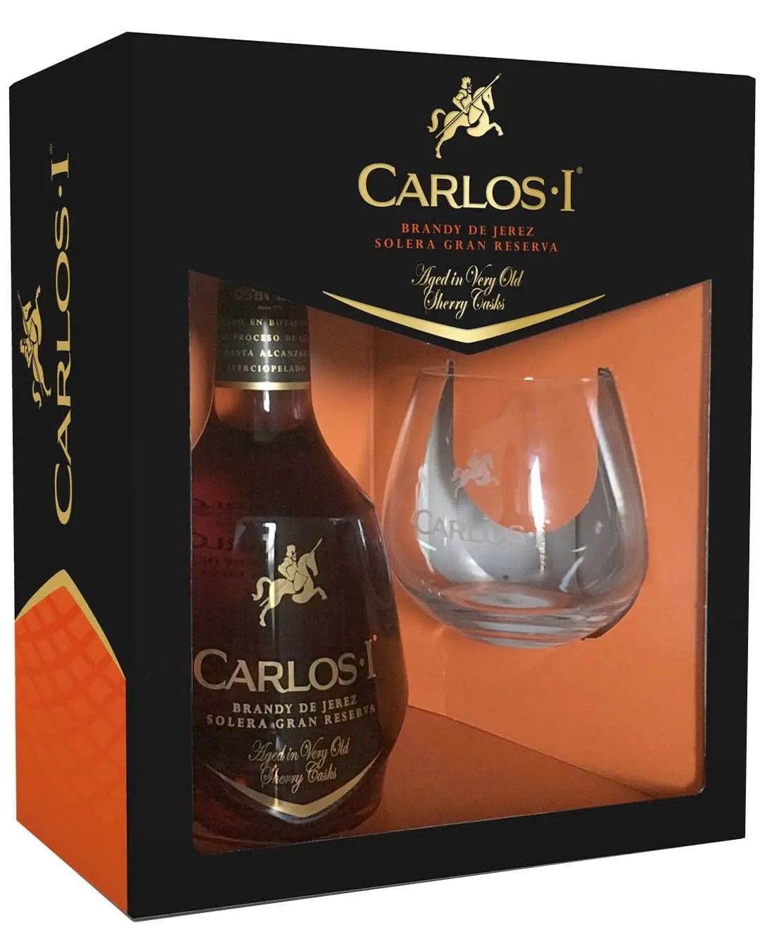 BRANDY CARLOS I CL.70 CONFEZ.+BICCHIERE