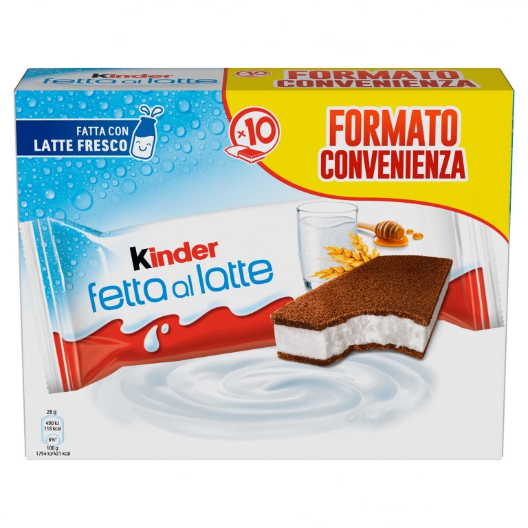 FERRERO KINDER FETTA AL LATTE T10X7               