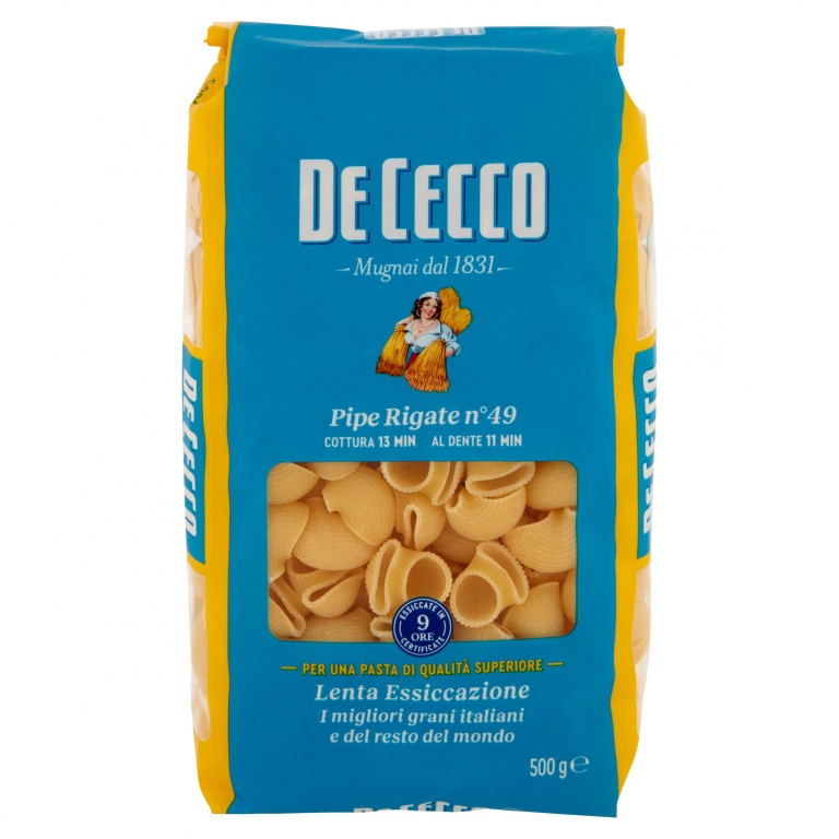 PASTA DE CECCO PIPE RIGATE N.49 GR.500