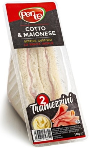 TRAMEZZINO COTTO MAIONESE PER TE 140GR