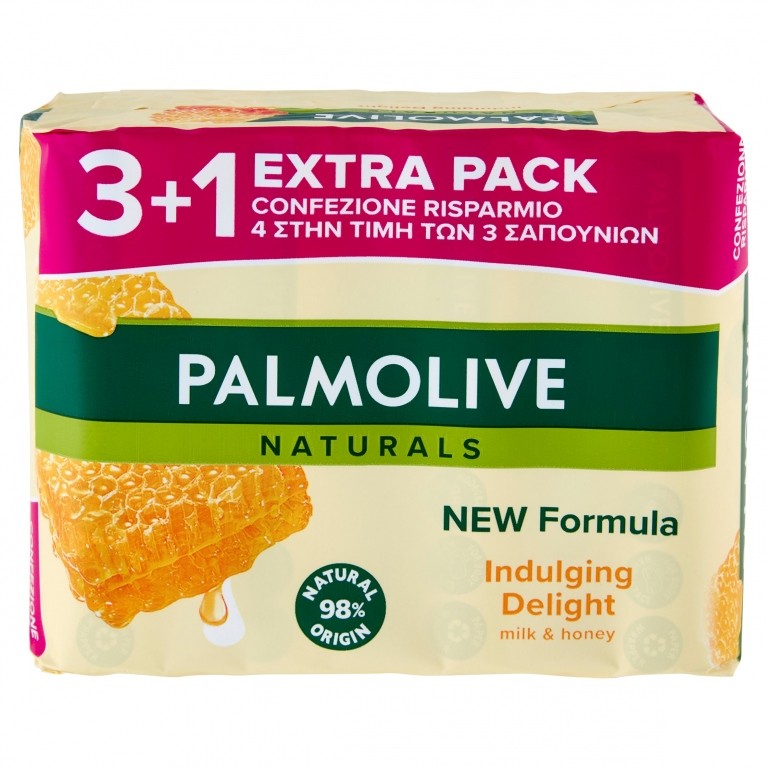 SAPONETTE PALMOLIVE GR.90X4 LATTE&MIELE           